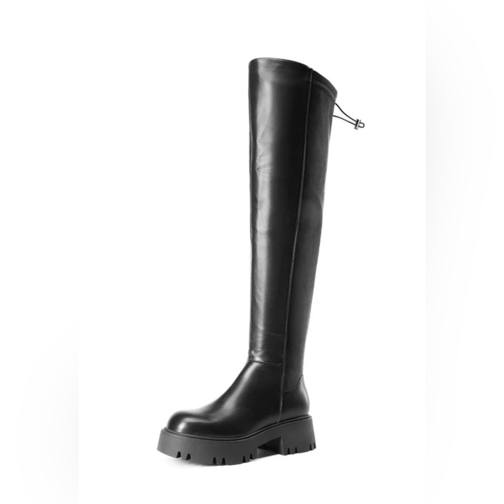 Dream Pairs Black Over-the-Knee Boots Size 10